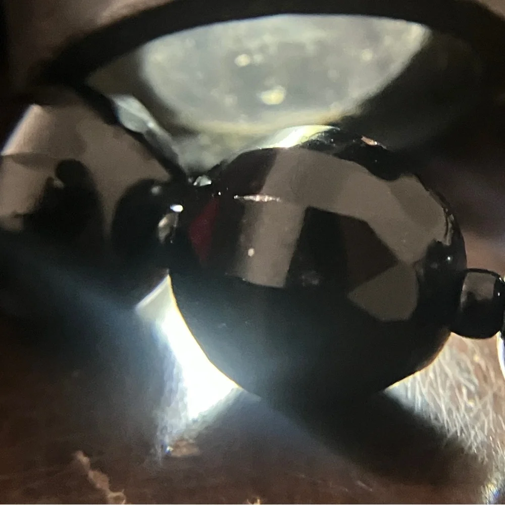 Vintage Graduated French Jet / Black Glass Necklace 1930s-50s